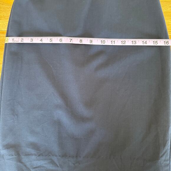 J Crew 365 Italian Wool Office Siren Skirt Sz 00 Navy Blue Professional Career - Picture 16 of 16